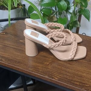 Dolce Vita Braided Nude Heels